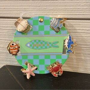 Piper K Ocean-Themed Mini Hair Claw Clips NEW Fish Crab Shark Star Fish